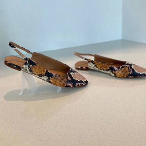 Madewell Margo slingback leather flat 8.5